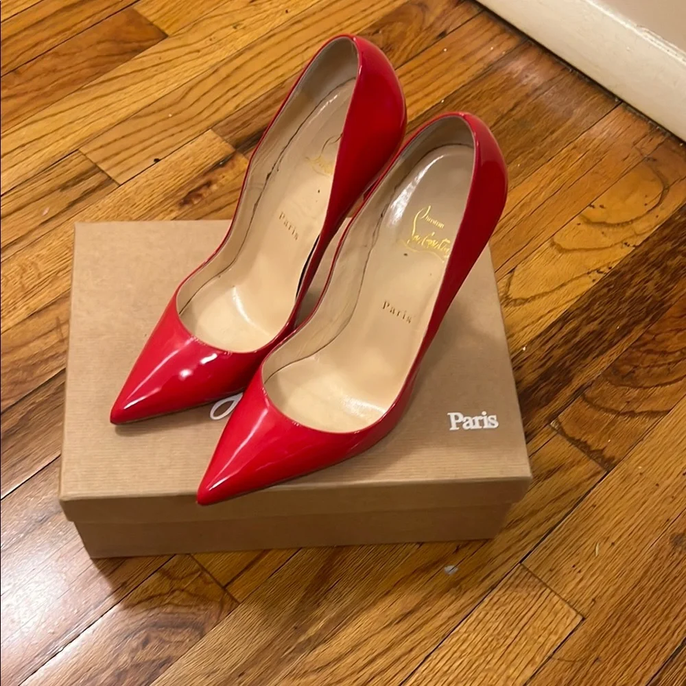 Christian Louboutin Red Patent So Kate Size 40 - Picture 3 of 10